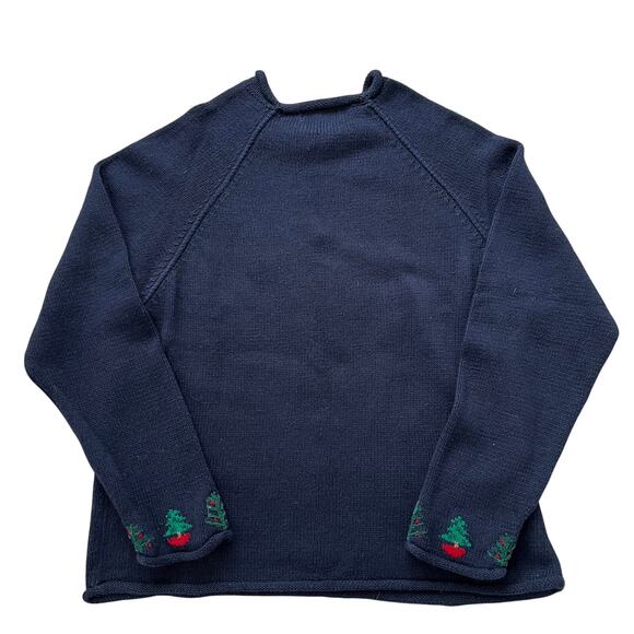 Vintage Northern Isles Rollneck Santa Gnome Christmas Sweater Large Grandmacore - Picture 2 of 6